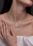 Diamond Script Love Necklace